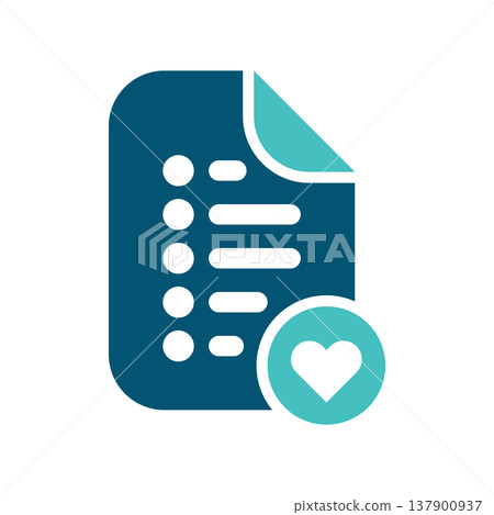 Wishlist Document Favorite Product Symbol Wishlist Document Favorite Product Symbol 137900937