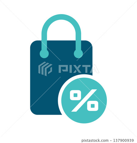 Shopping Bag Offer Discount Symbol Shopping Bag Offer Discount Symbol 137900939