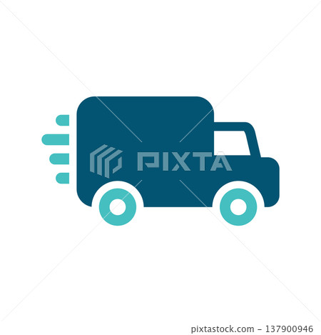 Delivery Truck Shipping Service Symbol Delivery Truck Shipping Service Symbol 137900946