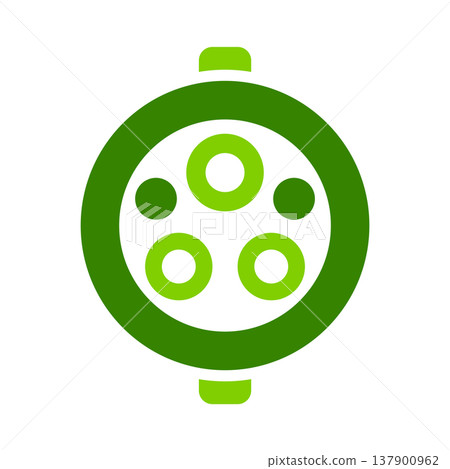 Electric Charging Port Socket Symbol 137900962