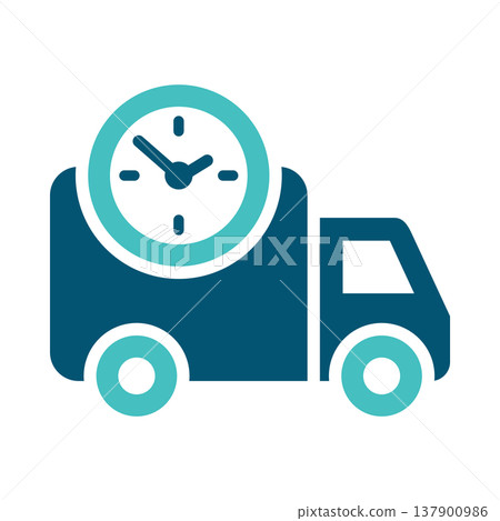 Express Delivery Truck Priority Symbol Express Delivery Truck Priority Symbol 137900986