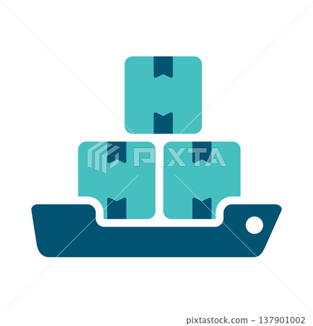 Freight Cargo Ship Transport Symbol Freight Cargo Ship Transport Symbol 137901002