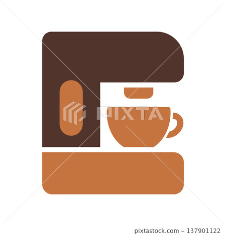Espresso Coffee Machine Appliance Symbol Espresso Coffee Machine Appliance Symbol 137901122