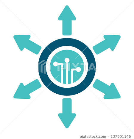 DeFi Decentralized Finance Arrows Symbol DeFi Decentralized Finance Arrows Symbol 137901146