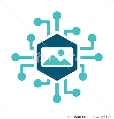 NFT Digital Artwork Network Symbol 137901148