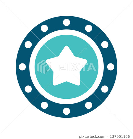 Digital Coin Token Badge Symbol Digital Coin Token Badge Symbol 137901166