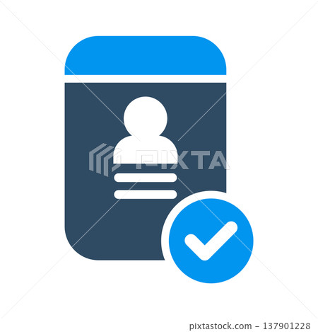 Identity Proof Verification Badge Symbol 137901228