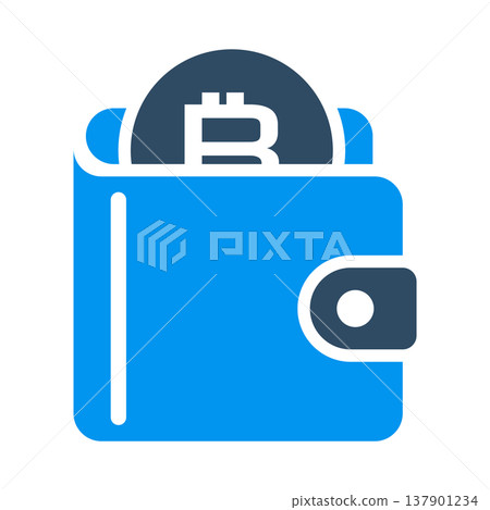 Digital Asset Wallet Storage Icon 137901234