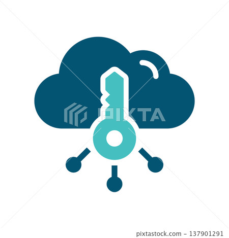 Cloud Encryption Keyhole Security Symbol Cloud Encryption Keyhole Security Symbol 137901291