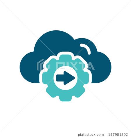 Cloud API Gear Integration Symbol Cloud API Gear Integration Symbol 137901292