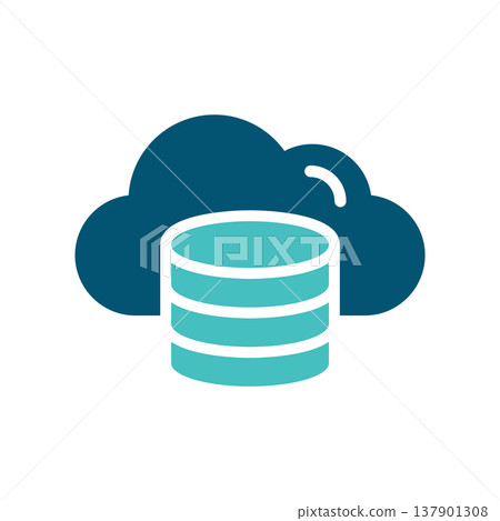 Cloud Backup Database Storage Symbol 137901308