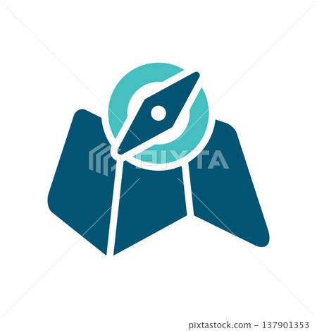 Alaska Expedition Map Compass Symbol 137901353