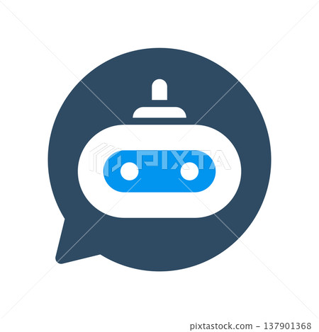 Chatbot Messaging Assistant Bubble Symbol 137901368