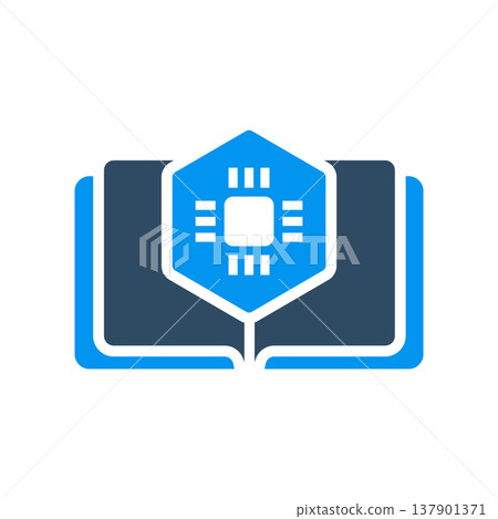 Machine Learning Study Book Concept Machine Learning Study Book Concept 137901371