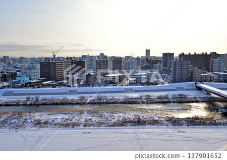 札幌市，豐平川，鳥瞰圖 137901652