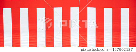 Red and white curtain Red and white curtain 137902127
