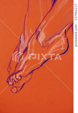 human's figure, pencil drawing illustration, sketch human's figure, pencil drawing illustration, sketch 137902217