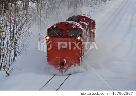 Soya Main Line, Kita-Pippu - Ranru, JR Hokkaido, DE15-2525 (Asahikawa), Regular snow removal train, Russell, Regular snow removal Soya Main Line, Kita-Pippu - Ranru, JR Hokkaido, DE15-2525 (Asahikawa), Regular snow removal train, Russell, Regular snow removal 137902897