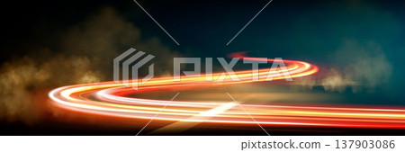 Dynamic road motion, neon light trail speed effect Dynamic road motion, neon light trail speed effect 137903086