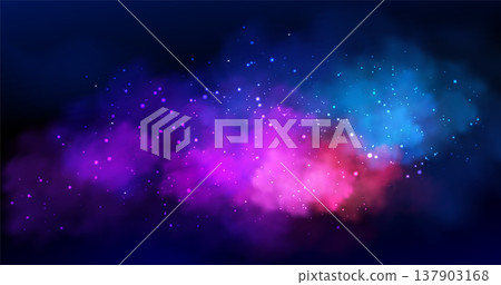 Magic smoke effect with sparkling dust particles Magic smoke effect with sparkling dust particles 137903168