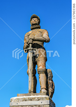 Philip II square with a cannon in the citadel of Jaca, military fortification in Spain. Parade ground of the Fortress Philip II square with a cannon in the citadel of Jaca, military fortification in Spain. Parade ground of the Fortress 137903366