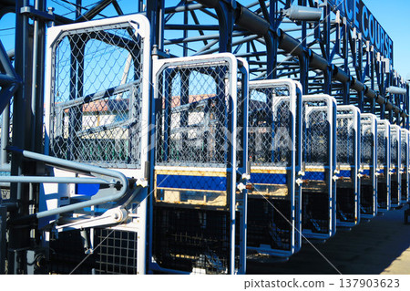 A view of the starting gate at Urawa Racecourse. A view of the starting gate at Urawa Racecourse. 137903623