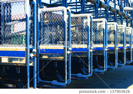 A view of the starting gate at Urawa Racecourse. A view of the starting gate at Urawa Racecourse. 137903626
