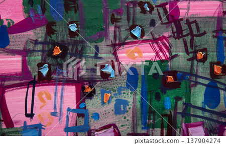Oil painting, abstract drawing, handmade Oil painting, abstract drawing, handmade 137904274