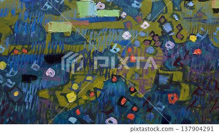 Oil painting, abstract drawing, handmade Oil painting, abstract drawing, handmade 137904291