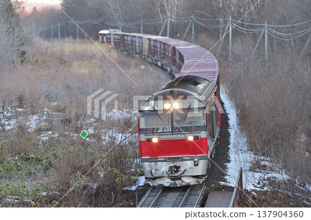 石北幹線、遠輕～安國、JR貨運、DF200-61+貨運車廂+DF200-6（五稜郭） 137904360