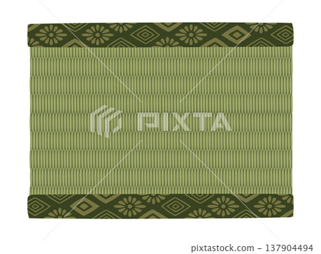 Japanese-style background illustration material of tatami mats (vector, Japanese-style room floor, rush grass) Japanese-style background illustration material of tatami mats (vector, Japanese-style room floor, rush grass) 137904494