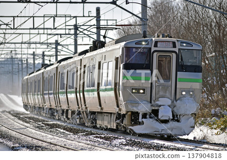Chitose Line, Shimamatsu - Kitahiroshima, JR Hokkaido, 733 series, B-3211 formation (Sapporo), Airport Chitose Line, Shimamatsu - Kitahiroshima, JR Hokkaido, 733 series, B-3211 formation (Sapporo), Airport 137904818