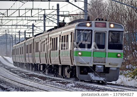 千歲線 島松北廣島 JR 北海道 721 系列 F-5202 編組（札幌）機場 137904827
