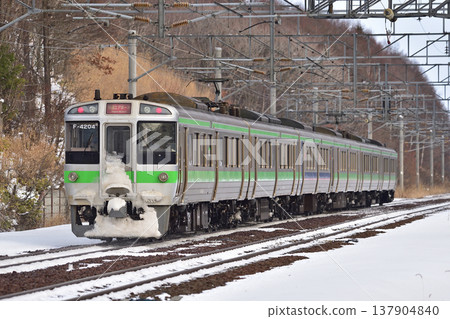 Chitose Line Nishinosato (Shin) JR Hokkaido Series 721 F-4204 formation (Sapporo) Airport Chitose Line Nishinosato (Shin) JR Hokkaido Series 721 F-4204 formation (Sapporo) Airport 137904840