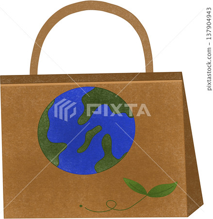 brown eco paper bag brown eco paper bag 137904943