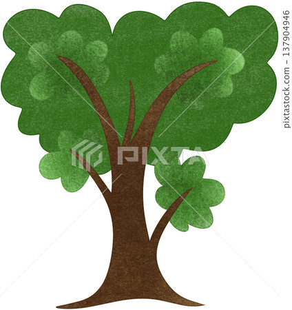 green tree illustration green tree illustration 137904946