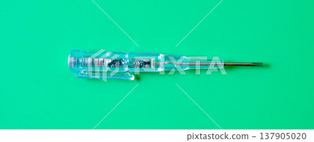 Electrical test screwdriver or Neon voltage test. Electrical test screwdriver or Neon voltage test. 137905020