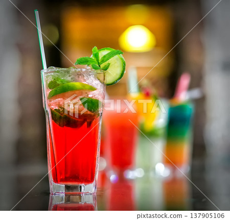 cocktail on the table 137905106