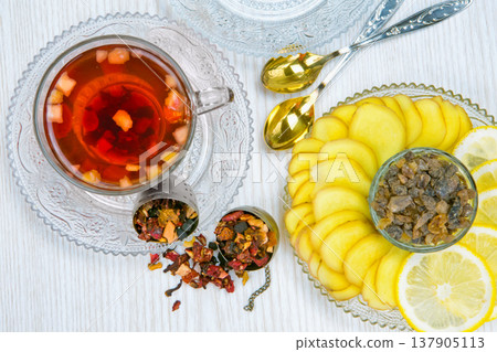 tea, fruit tea, Cup of tea, various kinds of tea, tea on the table tea, fruit tea, Cup of tea, various kinds of tea, tea on the table 137905113