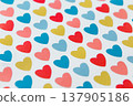 background colored hearts 137905186