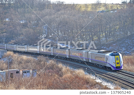 Muroran Main Line, Sakimori - Kogane, JR Hokkaido, KiHa 261 series 1000 series, ST-1212 formation, Super Hokuto 137905240