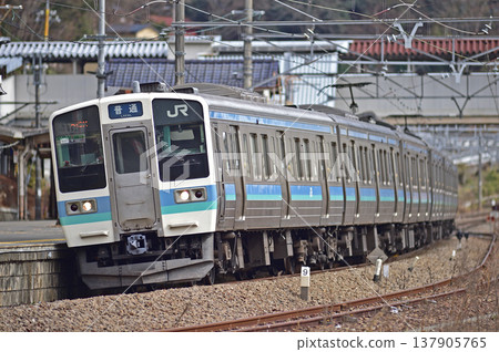 Chuo Main Line Uenohara JR East Series 211 N607 formation (Nagano) Chuo Main Line Uenohara JR East Series 211 N607 formation (Nagano) 137905765