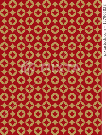 A background of crimson and imitation gold altered cloisonné pattern. A background of crimson and imitation gold altered cloisonné pattern. 137905828