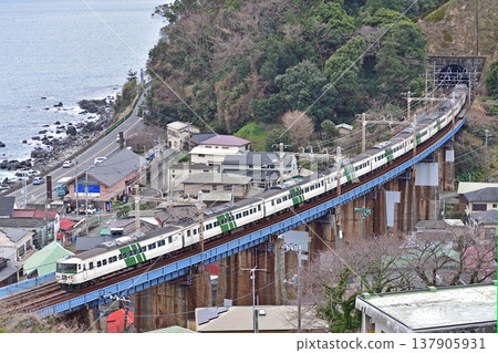 東海道本線、根府川早川、JR東日本、185系列、A8列車（大宮）、舞子號 137905931