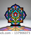 abstract background with blue ornament 137906073