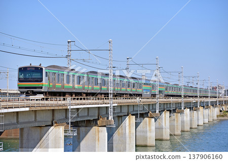 東海道本線茅崎平塚JR東E231系列1000系列K-42編隊(Kouzu) 東海道本線茅崎平塚JR東E231系列1000系列K-42編隊(Kouzu) 137906160