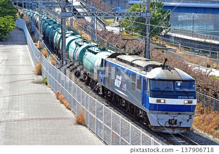 東海道本線、櫻木町-東-高島、JR 貨運、EF210-155(新鶴見) 東海道本線、櫻木町-東-高島、JR 貨運、EF210-155(新鶴見) 137906718