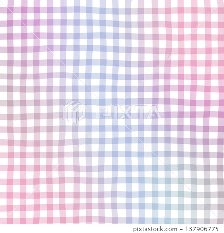 Pink Purple Gradient Plaid Gingham Madras Check Hand Drawn Background Pattern Overlay Pink Purple Gradient Plaid Gingham Madras Check Hand Drawn Background Pattern Overlay 137906775