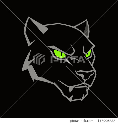 puma head mascot logo design vector puma head mascot logo design vector 137906882