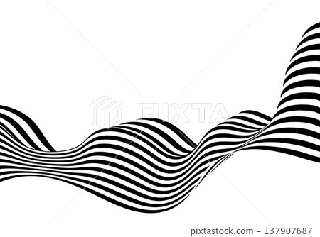 Psychedelic line graphics with a space... - Stock Illustration ...